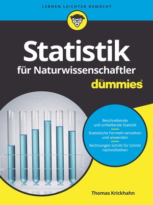 cover image of Statistik für Naturwissenschaftler für Dummies